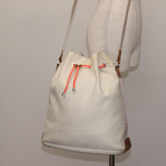 LOUIS VUITTON Damier Geant LV Cup Volunteer Bag White M80634 Auth BA5618