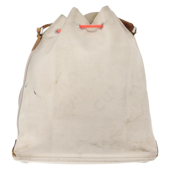 LOUIS VUITTON Damier Geant LV Cup Volunteer Bag White M80634 Auth BA5618