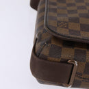 LOUIS VUITTON Damier Ebene Brooklyn PM Shoulder Bag N51210 LV Auth BA5619-8