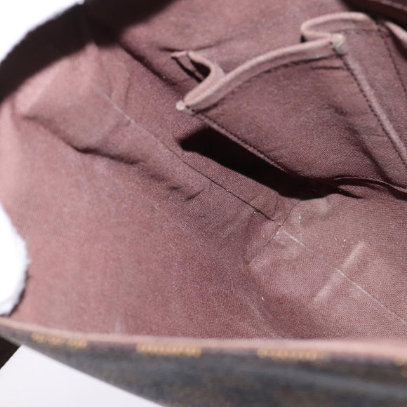 LOUIS VUITTON Damier Ebene Brooklyn PM Shoulder Bag N51210 LV Auth BA5619