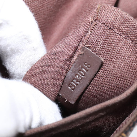 LOUIS VUITTON Damier Ebene Brooklyn PM Shoulder Bag N51210 LV Auth BA5619