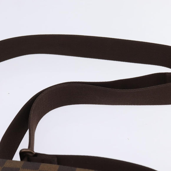 LOUIS VUITTON Damier Ebene Brooklyn PM Shoulder Bag N51210 LV Auth BA5619