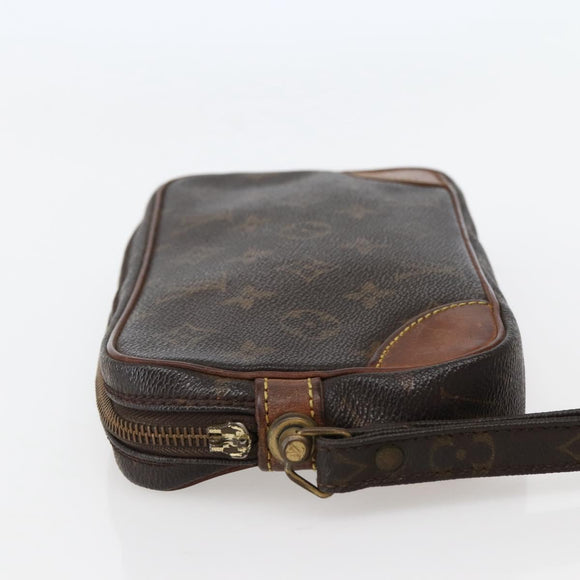 LOUIS VUITTON Monogram Marly Dragonne PM Clutch Bag M51827 LV Auth BA5621