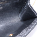 Christian Dior Honeycomb Canvas Chain Shoulder Bag Black Gold Auth BA5626-18