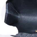 Christian Dior Honeycomb Canvas Chain Shoulder Bag Black Gold Auth BA5626-19