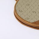 Christian Dior Honeycomb Canvas Shoulder Bag PVC Beige Gold Auth BA5629-9