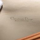 Christian Dior Honeycomb Canvas Shoulder Bag PVC Beige Gold Auth BA5629-18