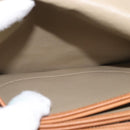 Christian Dior Honeycomb Canvas Shoulder Bag PVC Beige Gold Auth BA5629-11