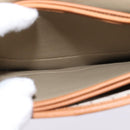 Christian Dior Honeycomb Canvas Shoulder Bag PVC Beige Gold Auth BA5629-21