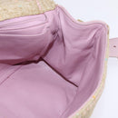 CHANEL 2.55 Shoulder Bag Tweed Beige Gold CC Auth BA5633-19