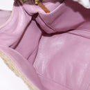 CHANEL 2.55 Shoulder Bag Tweed Beige Gold CC Auth BA5633-20