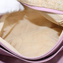 CHANEL 2.55 Shoulder Bag Tweed Beige Gold CC Auth BA5633-22