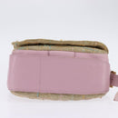 CHANEL 2.55 Shoulder Bag Tweed Beige Gold CC Auth BA5633-5