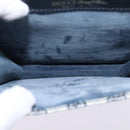 GUCCI GG Supreme Sherry Line Shoulder Bag PVC Navy Gold Red Auth BA5636-17