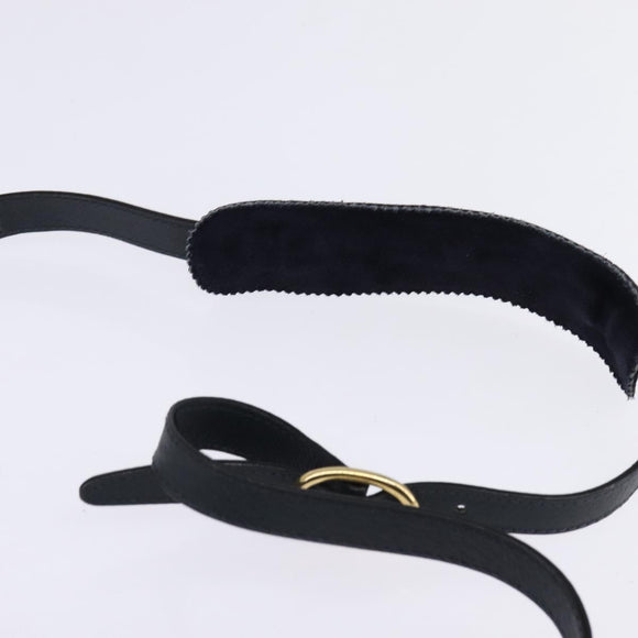 GUCCI GG Supreme Sherry Line Shoulder Bag PVC Navy Gold Red Auth BA5636