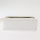 GUCCI Shoulder Bag Leather White Silver 001 1998 1767 Auth BA5637-5