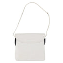 GUCCI Shoulder Bag Leather White Silver 001 1998 1767 Auth BA5637-2