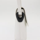 GUCCI Shoulder Bag Leather White Silver 001 1998 1767 Auth BA5637-4