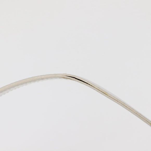 GUCCI Shoulder Bag Leather White Silver 001 1998 1767 Auth BA5637