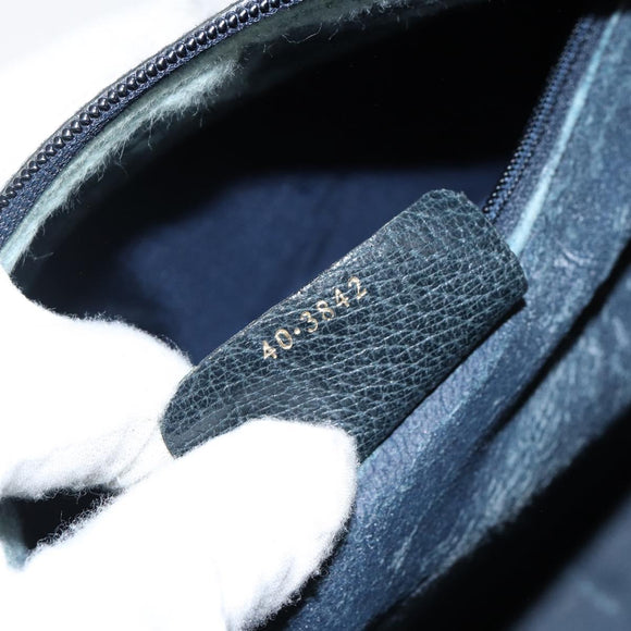 GUCCI GG Supreme Sherry Line Boston Bag PVC Navy Gold Red 40 3842 Auth BA5638