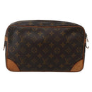 LOUIS VUITTON Monogram Compiegne 28 Clutch Bag M51845 LV Auth BA5642-2
