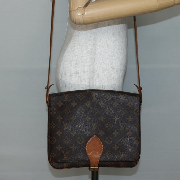 LOUIS VUITTON Monogram Cartouchiere GM Shoulder Bag M51252 LV Auth BA5644