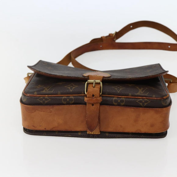 LOUIS VUITTON Monogram Cartouchiere GM Shoulder Bag M51252 LV Auth BA5644