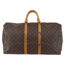 LOUIS VUITTON Monogram Keepall 55 Boston Bag M41424 LV Auth BA5651-13