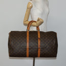 LOUIS VUITTON Monogram Keepall 55 Boston Tasche M41424 LV Auth BA5651-21
