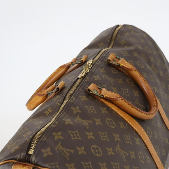 LOUIS VUITTON Monogram Keepall 55 Boston Bag M41424 LV Auth BA5651