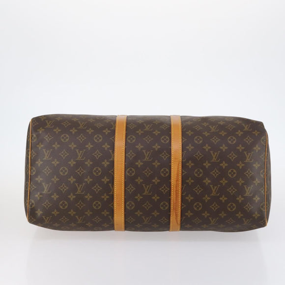 LOUIS VUITTON Monogram Keepall 55 Boston Bag M41424 LV Auth BA5651