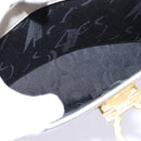 Salvatore Ferragamo Gancini Hand Bag Leather 2way White Gold Auth BA5653-19