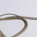 PRADA Gathered Hand Bag Leather 2way Beige Gold Auth BA5654-8