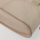 LOEWE Shoulder Bag Leather Beige Gold Auth BA5655-15