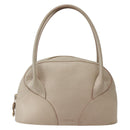 LOEWE Shoulder Bag Leather Beige Gold Auth BA5655-13