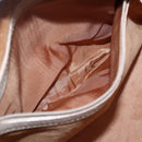 LOEWE Shoulder Bag Leather Beige Gold Auth BA5655-12