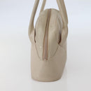 LOEWE Shoulder Bag Leather Beige Gold Auth BA5655-4