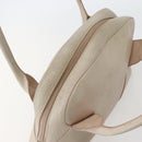 LOEWE Shoulder Bag Leather Beige Gold Auth BA5655-6