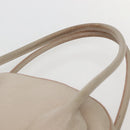 LOEWE Shoulder Bag Leather Beige Gold Auth BA5655-8