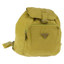 PRADA Backpack Nylon Green Silver Auth BA5656-1