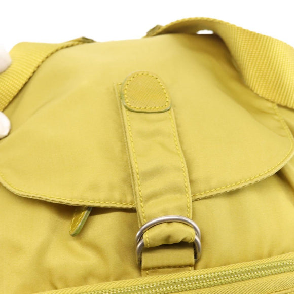 PRADA Backpack Nylon Green Silver Auth BA5656
