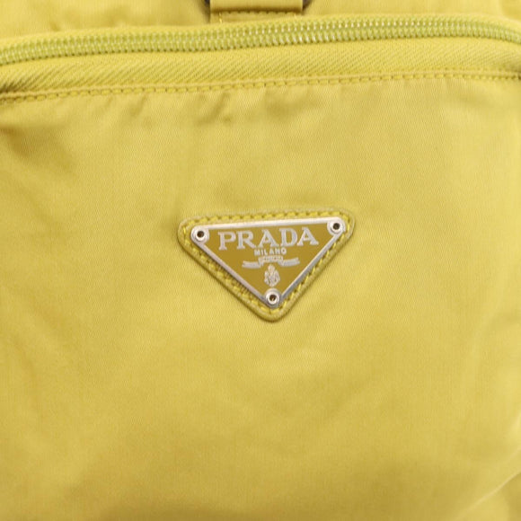 PRADA Backpack Nylon Green Silver Auth BA5656
