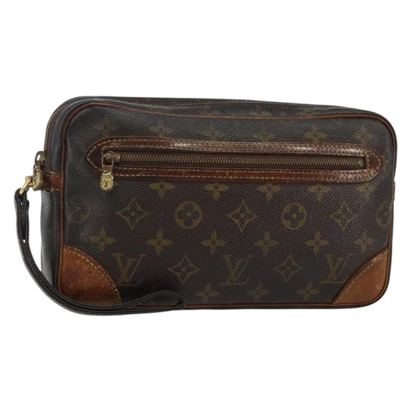 LOUIS VUITTON Monogram Marly Dragonne GM Clutch Bag M51825 LV Auth BA5658