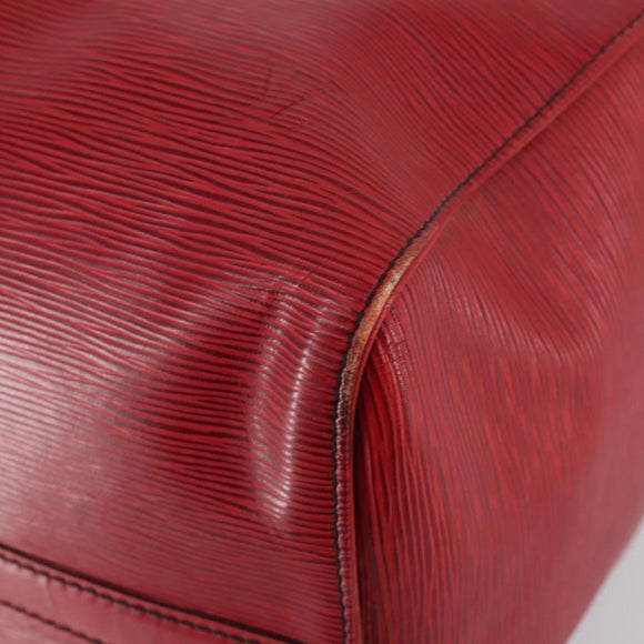 LOUIS VUITTON Epi Keepall 45 Boston Bag Red M42977 LV Auth BA5659
