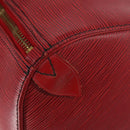 LOUIS VUITTON Epi Keepall 45 Boston Bag Red M42977 LV Auth BA5659-18