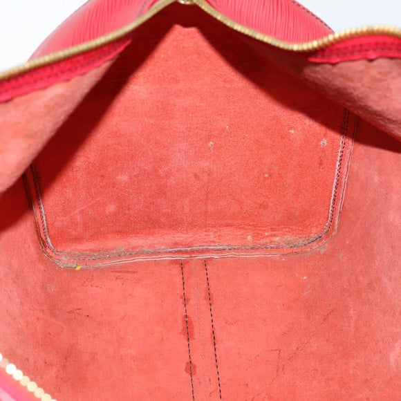 LOUIS VUITTON Epi Keepall 45 Boston Bag Red M42977 LV Auth BA5659