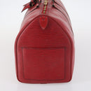 LOUIS VUITTON Epi Keepall 45 Boston Bag Red M42977 LV Auth BA5659-3
