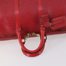LOUIS VUITTON Epi Keepall 45 Boston Bag Red M42977 LV Auth BA5659-7