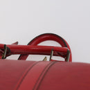 LOUIS VUITTON Epi Keepall 45 Boston Bag Red M42977 LV Auth BA5659-8