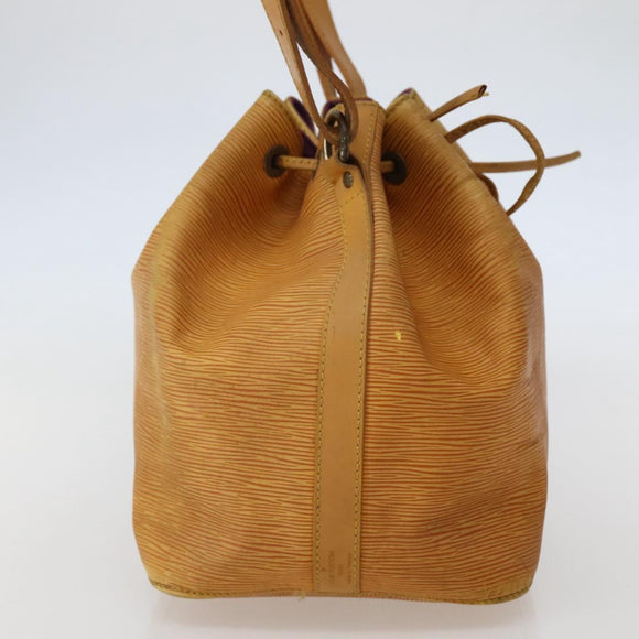 LOUIS VUITTON Epi Petit Noe Shoulder Bag Yellow M44109 LV Auth BA5660